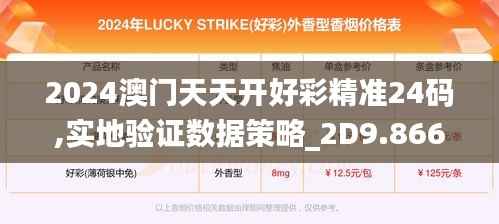 2024澳门天天开好彩精准24码,实地验证数据策略_2D9.866