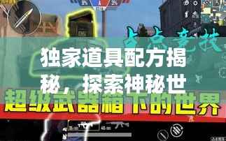 独家道具配方揭秘,探索神秘世界的独特奥秘