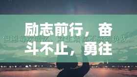 励志前行,奋斗不止,勇往直前!