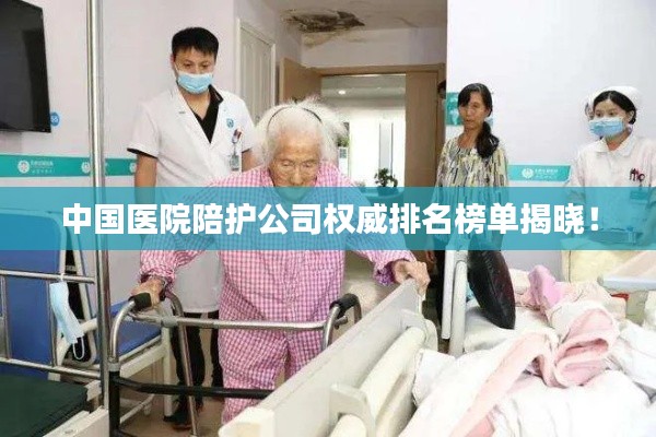 中国医院陪护公司权威排名榜单揭晓!