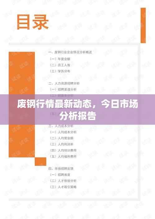 废钢行情最新动态，今日市场分析报告