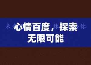 心情百度,探索无限可能