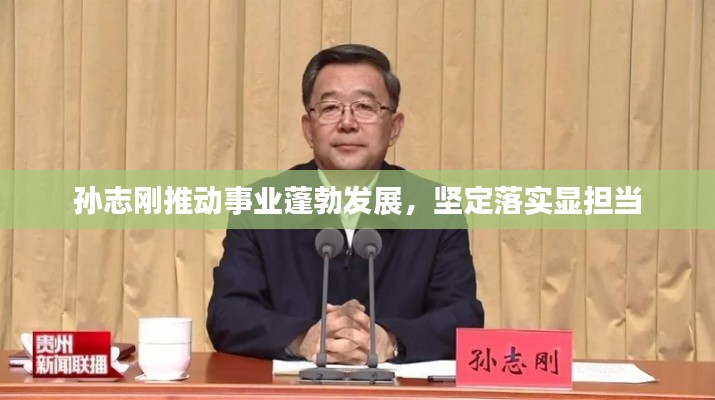 孙志刚推动事业蓬勃发展,坚定落实显担当