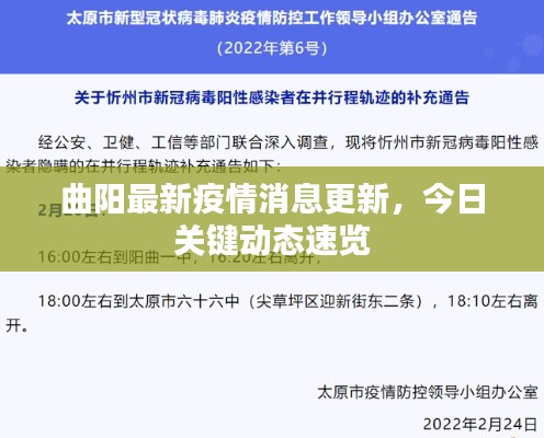 曲阳最新疫情消息更新,今日关键动态速览